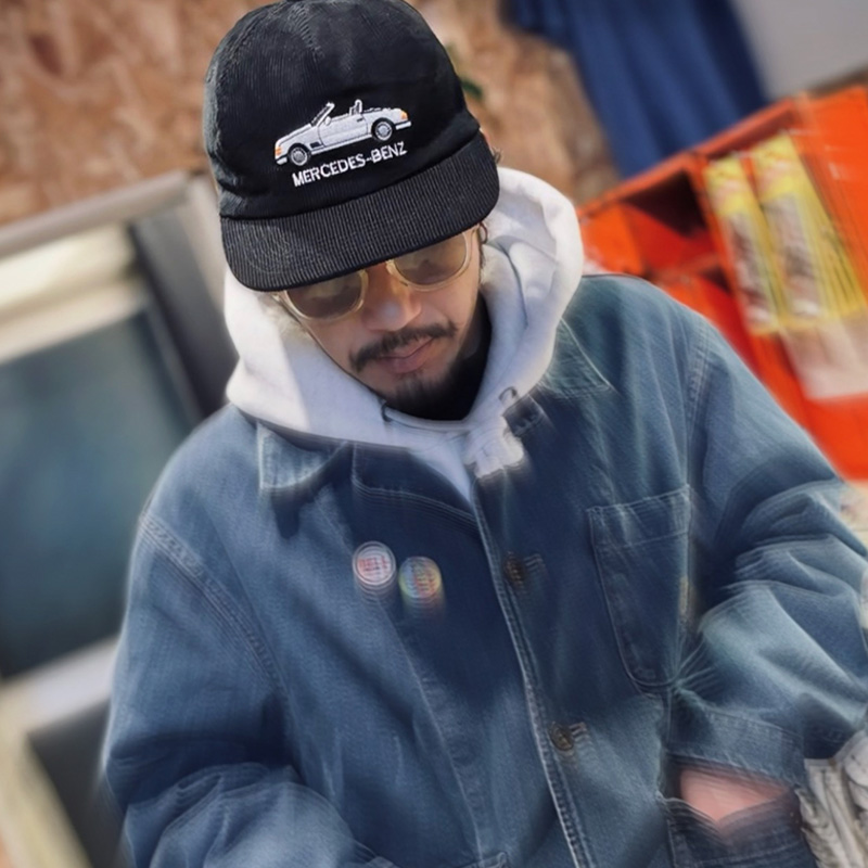 希少80s〜90sメルセデスベンツSLクラス（R107）コーデュロイキャップ